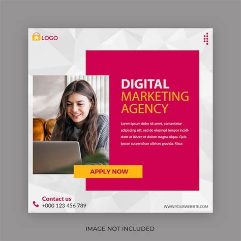 Digital marketing agency social media or instagram post template ...