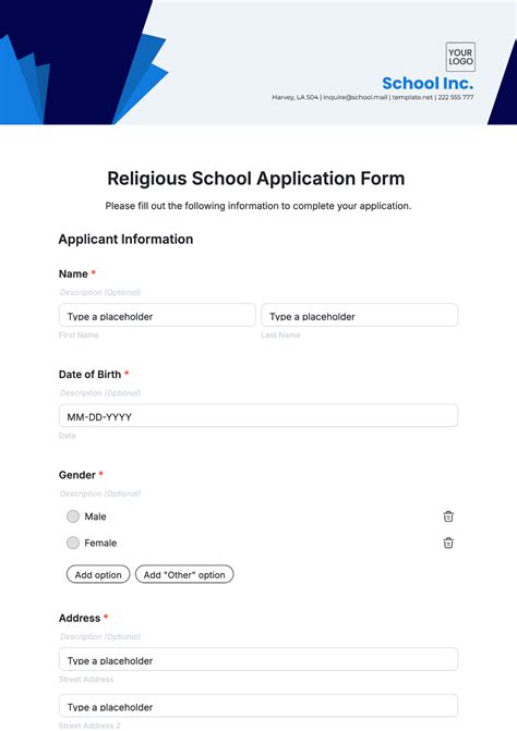 Free Staff Application Form Template to Edit Online