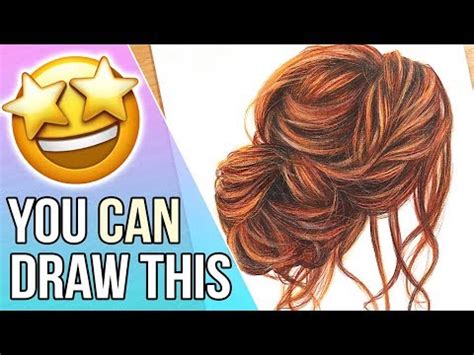 Drawing Ginger Hair in Coloured Pencil- How to Draw Realistic Hair ...