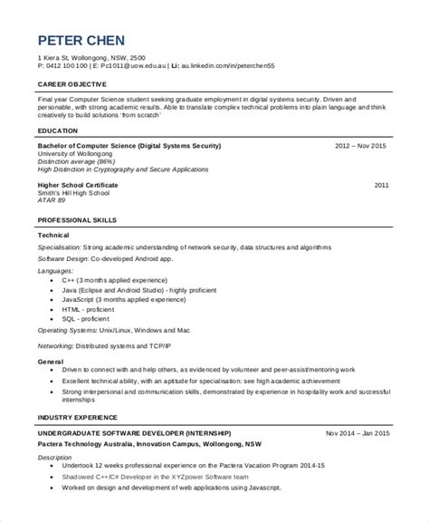 Image result for Computer Engineering Student Resume Sample