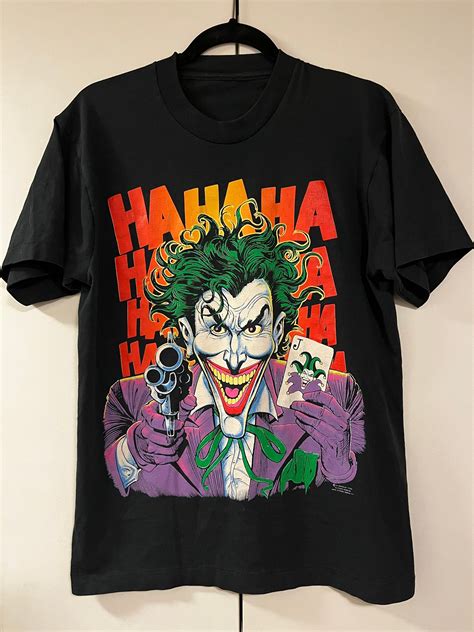 Vintage Joker Ha Ha T-shirt Batman 80s DC Comics - Etsy
