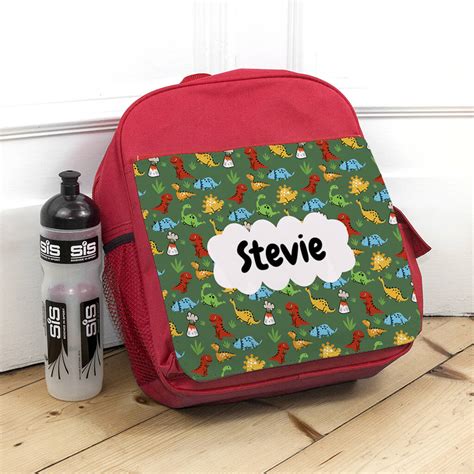 Personalised Kids Red Backpack By JUNGLEY