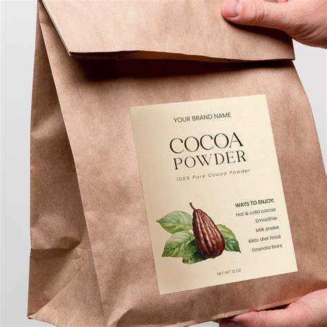 Image result for Coco Powder Round Label