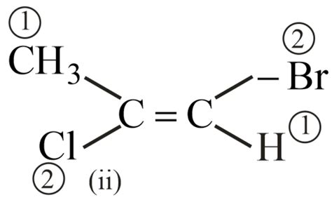Which of the following is a pair of geometric isomers? (I) (II)