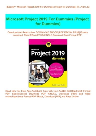 Image result for Microsoft Project Book for Dummies