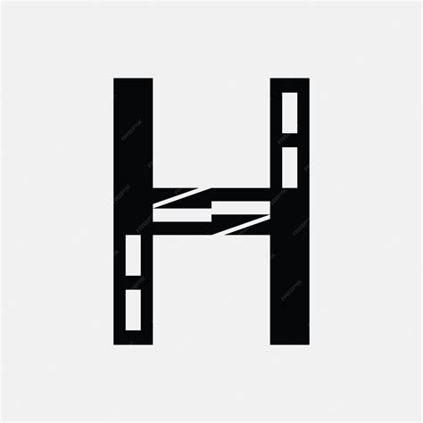 Premium Vector | Vector logo silhouette of the letter H
