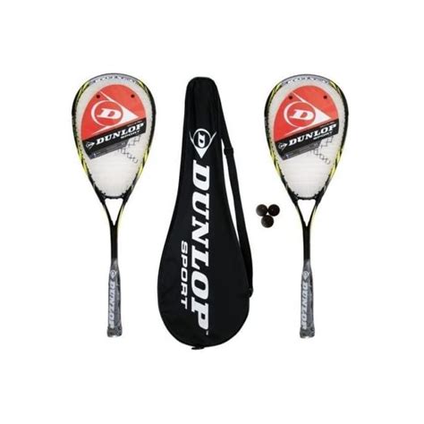 Buy 2 x Dunlop Biotec Max Ti Squash Rackets + 3 Squash Balls Online at ...