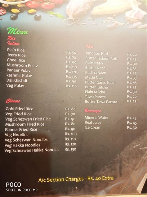 Menu at Namma Adda Family Restaurant, Hosadurga