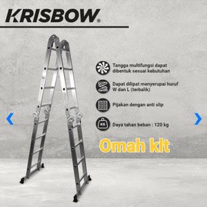 Jual Tangga Lipat Alumunium Krisbow Multipurpose 4.4M By Krisbow ...
