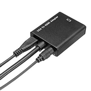 MESHIV VGA to HDMI with Audio Converter Adapter, VGA Male to HDMI ...