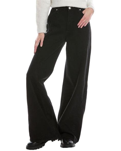 Rag & Bone Sofie Demi Ultra High-Rise Wide Leg Jean in Black | Lyst