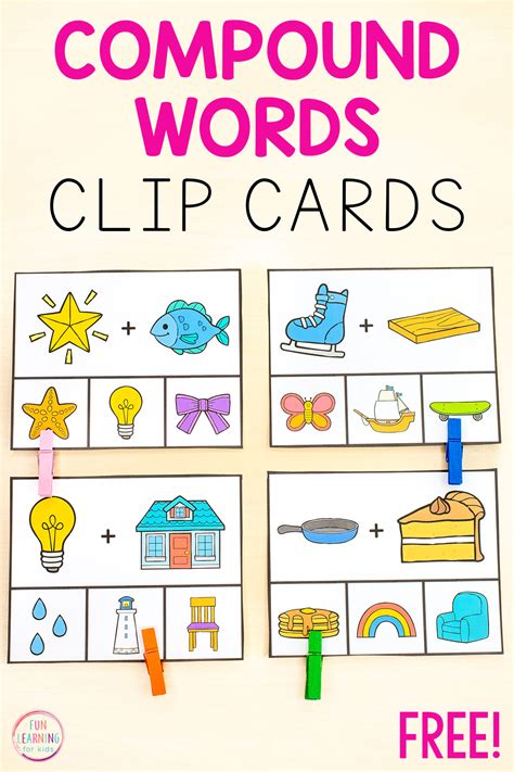 Compound Words for Preschoolers 的图像结果