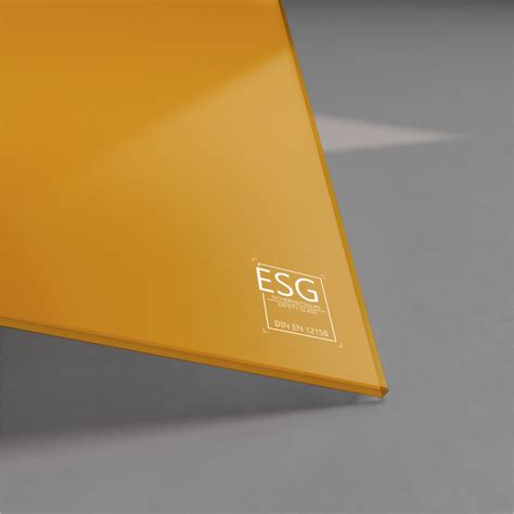 Orange lackiertes ESG Glas 4mm günstig kaufen