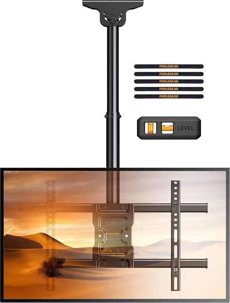 Perlegear Ceiling TV Mount, Hanging TV Mount for India | Ubuy