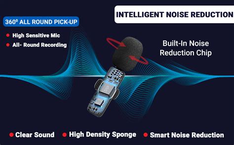 MAK M-08 Wireless Lavalier Microphone Collar Mic Compatible with ...