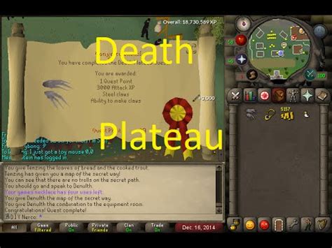 OSRS Quest - Death Plateau - YouTube
