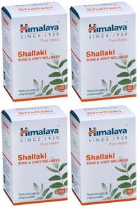 HIMALAYA Shallaki Bone & Joint Wellness (4 Packs, 60 Tablets Each ...
