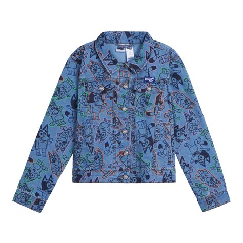 Bluey Bingo Denim Jacket Toddler to Big Kid - Walmart.com