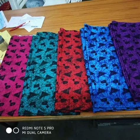 Ladies Unstitched Dress Material - Cotton Wax Batik Dress Material ...