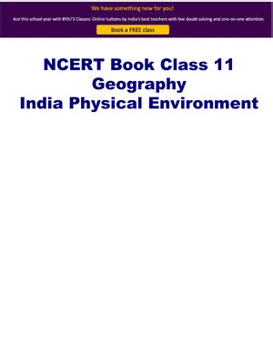 Ncert Class 7 Geography - ☎ FOREWORD iii 1 11. Environment 1 2 22 ...