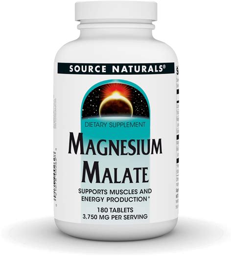 Amazon.com: Source Naturals Magnesium Malate - 3750mg Per Serving ...