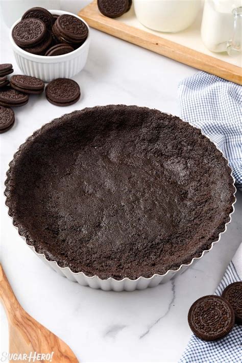 Easy Oreo Pie Crust Recipe - SugarHero