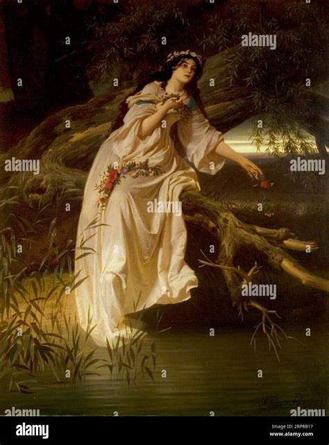 'Hamlet', Act IV, Scene 5, Ophelia Unknown date by Ferdinand von Piloty ...