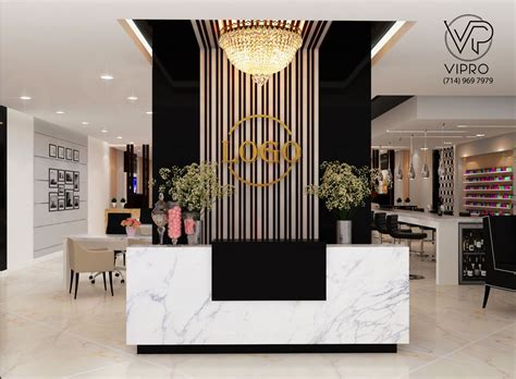 Luxurious Reception Area | Salon suites decor, Salon interior design ...