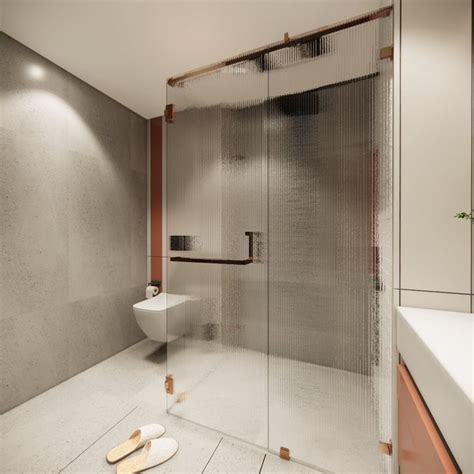 Buy L-Type Rose Gold Fluted Enclosures – BathStory