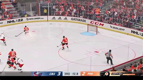 January 20,2022 Columbus vs. Philadelphia NHL 22 GM Connected Hockey ...
