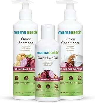 Mamaearth Anti Hair Fall Spa Range: Onion Shampoo 250 ml + Onion ...