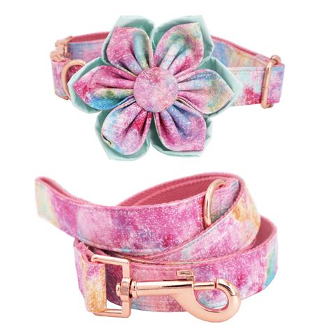 Buy Free Sunday Cute Dog Collar, Girl Dog Collar with Purple Watercolor ...