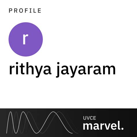rithya jayaram's Profile | UVCE MARVEL