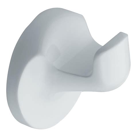 Moen Aspen Single-Hook Glacier Towel Hook in the Towel Hooks department ...