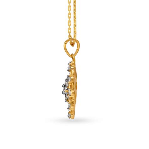 Endearing Floral Diamond Pendant