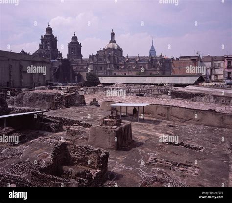 Tenochtitlan Ruins Near Mexico City