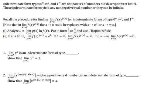 Image result for Indeterminate Form Types