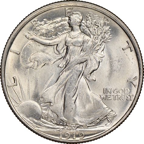 1919 Walking Liberty Half Dollar Prices | Ungraded, NGC, PCGS Values
