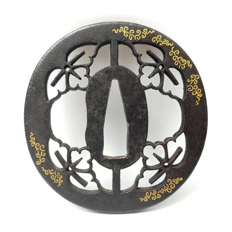 Stylish Higo Hanabishi Tsuba - Tsubashi