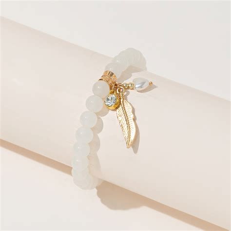 Jade Crystal Beaded Bracelet for Women – CRAZE