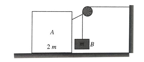 In the system shown all the surfaces are frictionless while pulley and ...