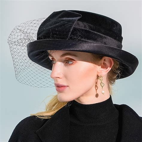 Fashion Elegant Velvet Fascinators / Hats with Bowknot / Satin Bowknot ...