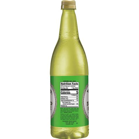 Rose's Sweetened Lime Juice, 1 Liter - 12 Per Case