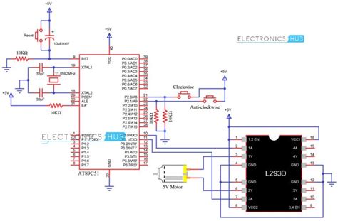 Image result for DC Motor Using 8051 Using Proteus