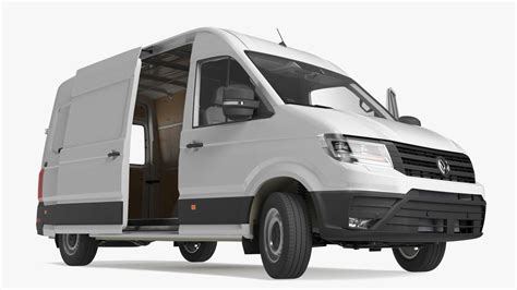 3D model Volkswagen Crafter Van 2024 White Color Rigged for Maya | 3D ...