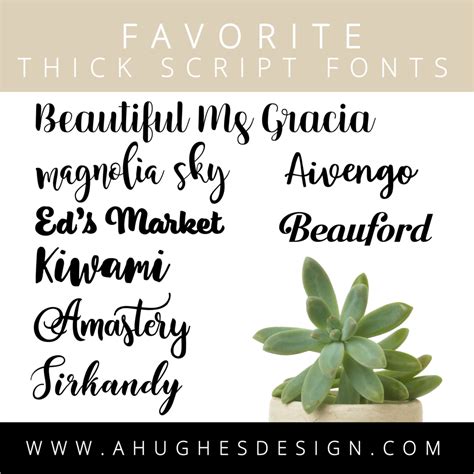 Favorite Fonts - My 70 + Favorite Fonts for Design Projects