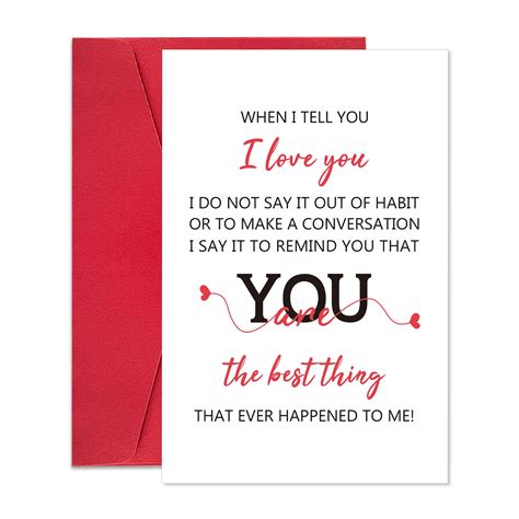 I Love You Card Boyfriend