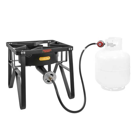 Buy 16 in. Cast Iron Black Deluxe Banjo Single 1 Propane-Burner Side ...