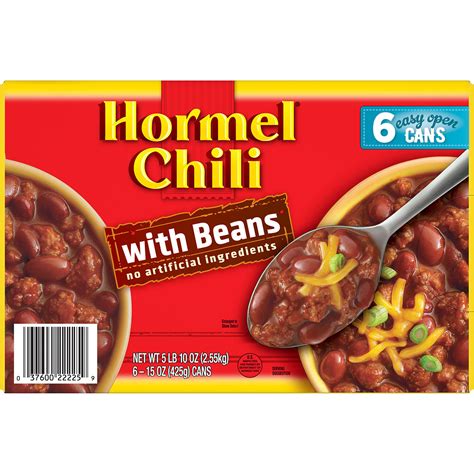 Hormel Chili with Beans (15 oz., 6 pk.) - candyheavenshop.com