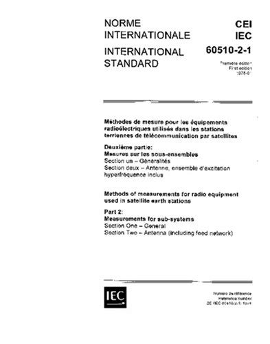 IEC 60510-2-1 Ed. 1.0 b:1978, Methods of measurement for radio ...